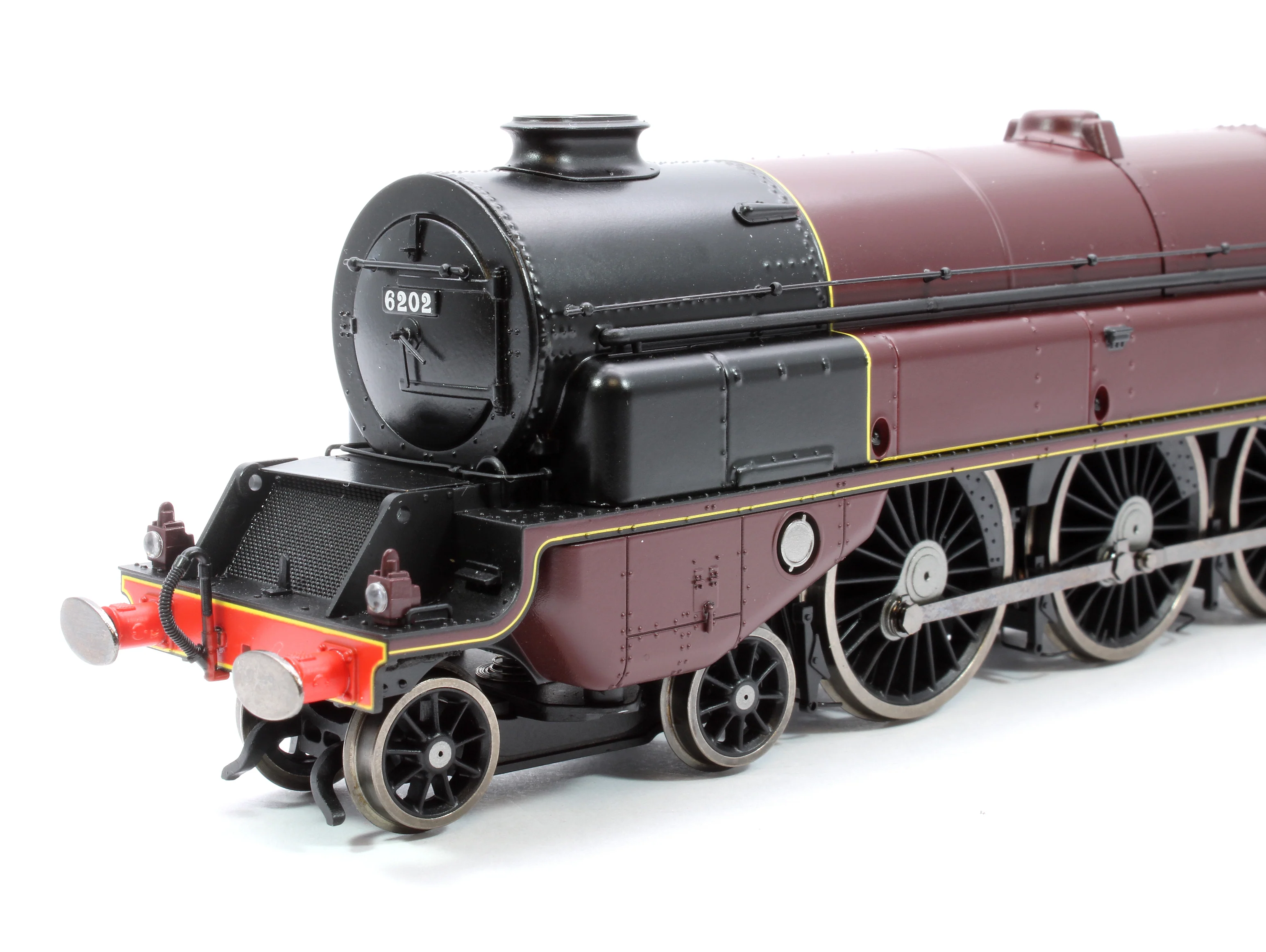 R30134 Pre-Owned Princess Royal Class 'The Turbomotive' 4-6-2 LMS Crimson Lake 6202 Steam Locomotive - Image 6