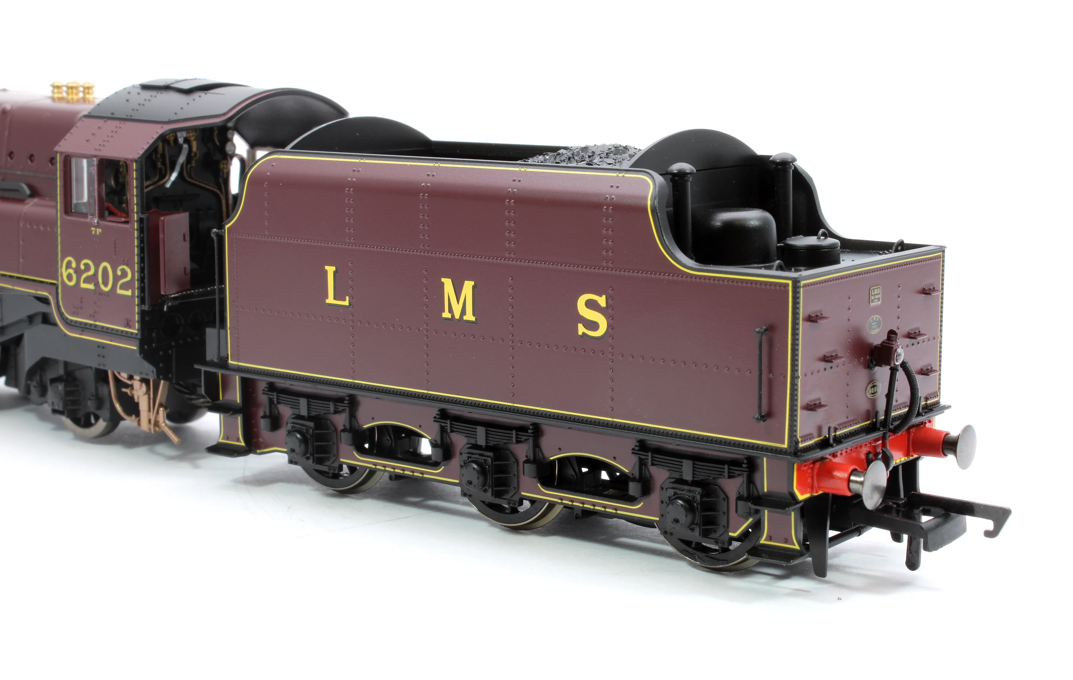 R30134 Pre-Owned Princess Royal Class 'The Turbomotive' 4-6-2 LMS Crimson Lake 6202 Steam Locomotive - Image 8