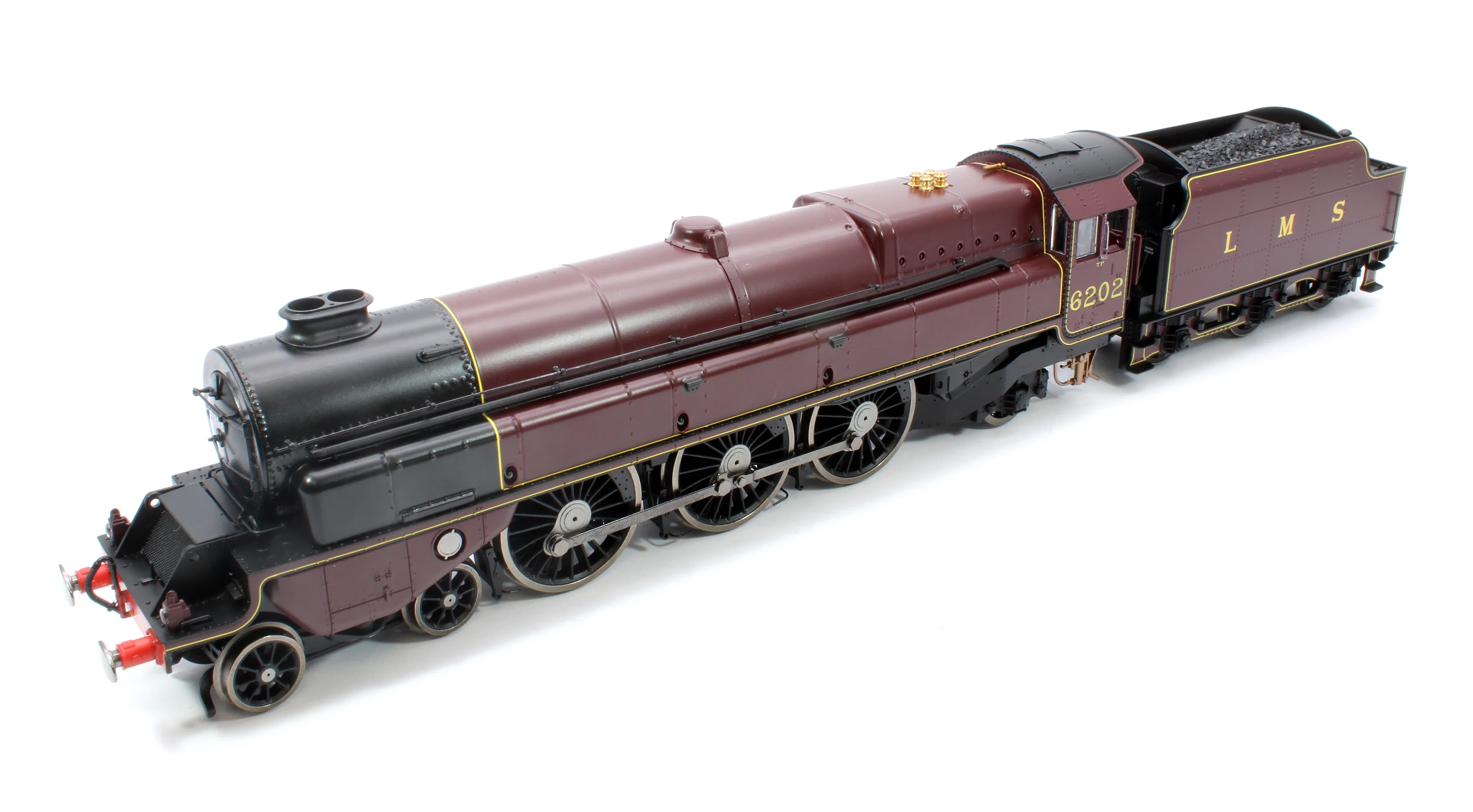 R30134 Pre-Owned Princess Royal Class 'The Turbomotive' 4-6-2 LMS Crimson Lake 6202 Steam Locomotive - Image 9