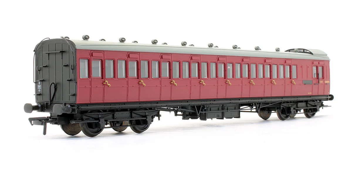 Pre-Owned 39-622 SE&CR 60' Birdcage Brake Third Coach BR Crimson 'S3428S'