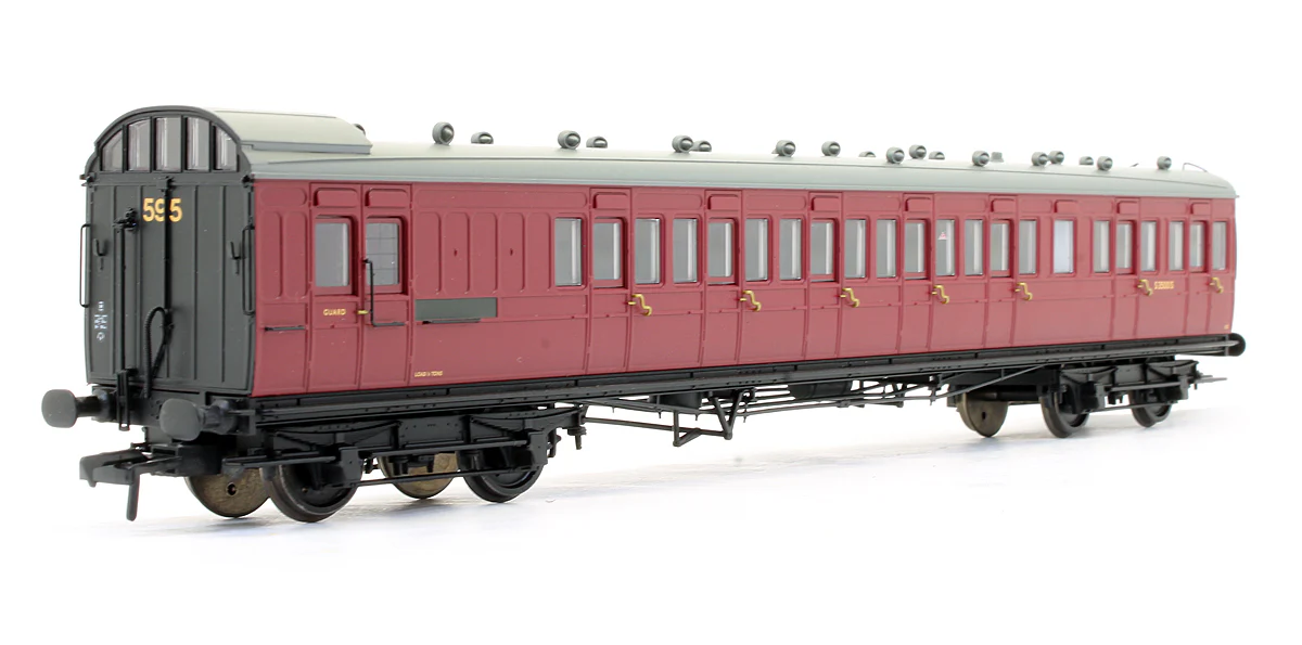 Pre-Owned 39-602 SE&CR 60' Birdcage Brake Third Lavatory Coach BR Crimson 'S3500S' - Image 2