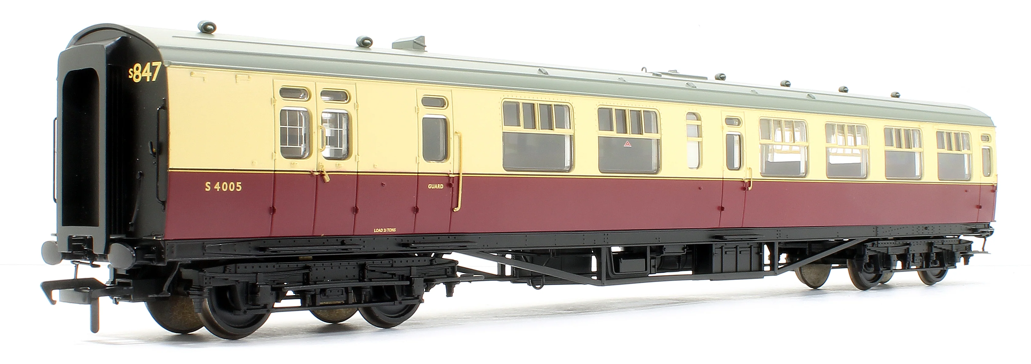 Pre-Owned 34-727 SR Bulleid Brake Third Semi-Open 15'' Vents BR Crimson & Cream No.S4005 - Image 2