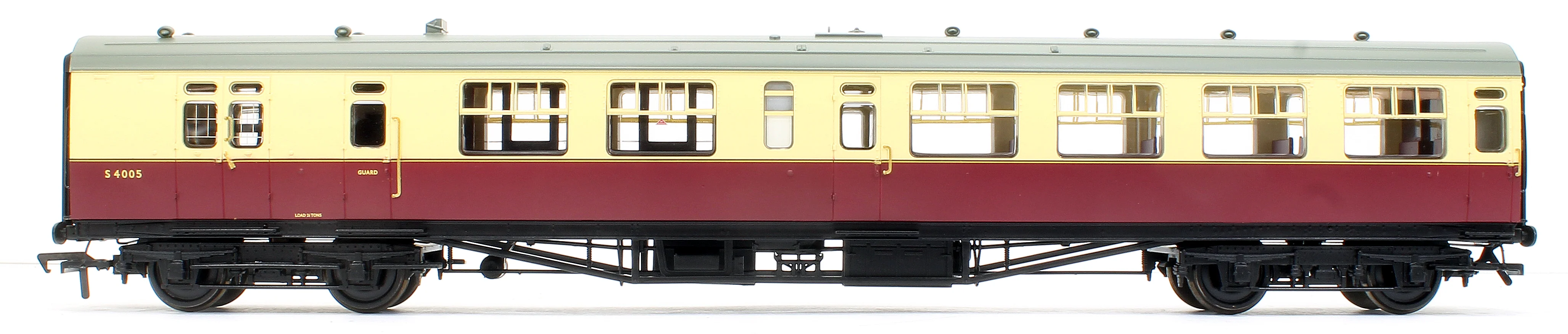 Pre-Owned 34-727 SR Bulleid Brake Third Semi-Open 15'' Vents BR Crimson & Cream No.S4005 - Image 3