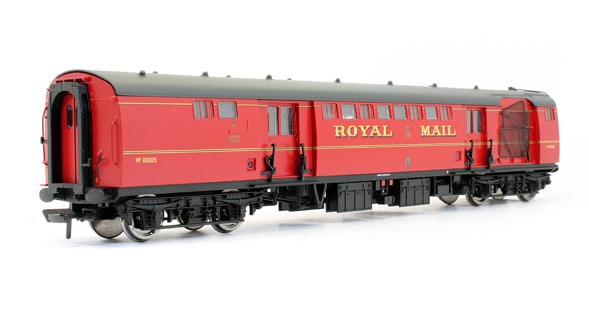 Pre-Owned 39-421 TPO Sorting Van With Nets Royal Mail Red 'W 80305'