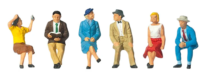 PR10021 People Sitting (6) Exclusive Figure Set
