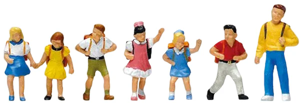 PR10181 School Children (6) and Teacher Exclusive Figure Set