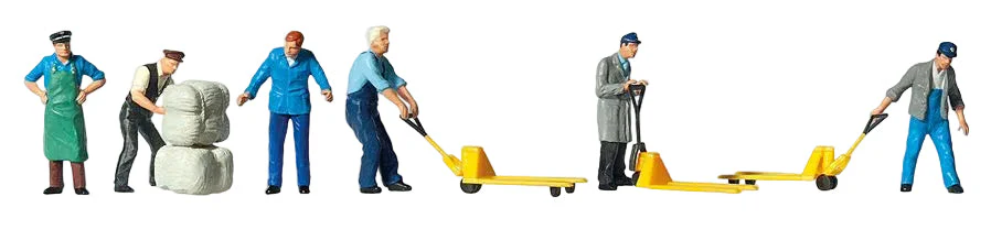 PR10255 Delivery Men (6) with Accessories Exclusive Figure Set