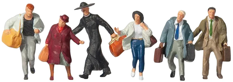 PR10327 Passengers Hurrying (6) Exclusive Figure Set