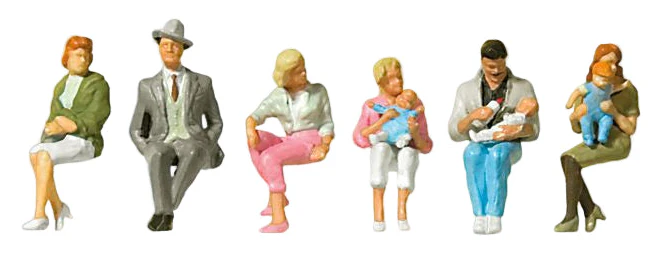 PR10332 Seated People (6) Exclusive Figure Set