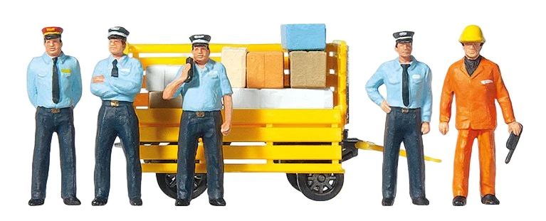 PR10372 RhB Railway Personnel (5) and Trolley Exclusive Figure Set