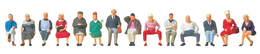 PR10524 Seated Travellers (14) Exclusive Figure Set