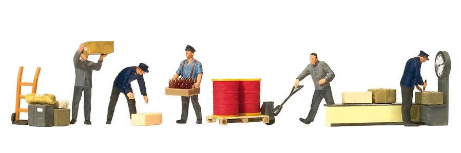 PR10581 At the Freight Depot Scene (5) Exclusive Figure Set