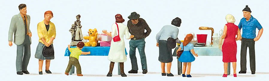 PR10595 Flea Market Scene (9) Exclusive Figure Set