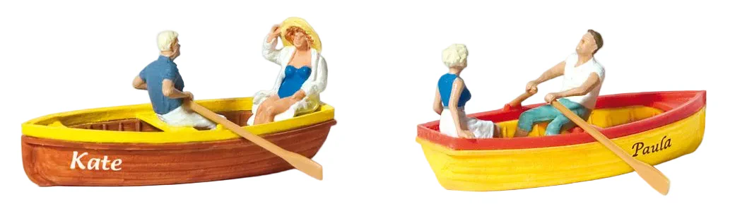 PR10686 Rowing Boats (2) and Rowers (4) Exclusive Figure Set