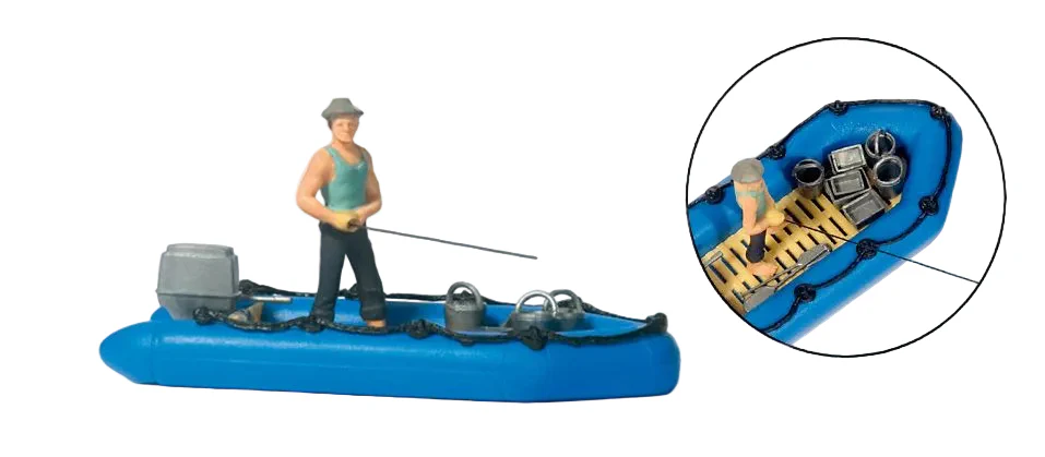 PR10687 Angler (1) in Dinghy Exclusive Figure Set