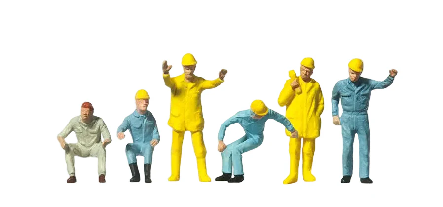 PR14128 Crane Personnel (6) Standard Figure Set