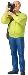 PR28257 Man with Video Camera Figure