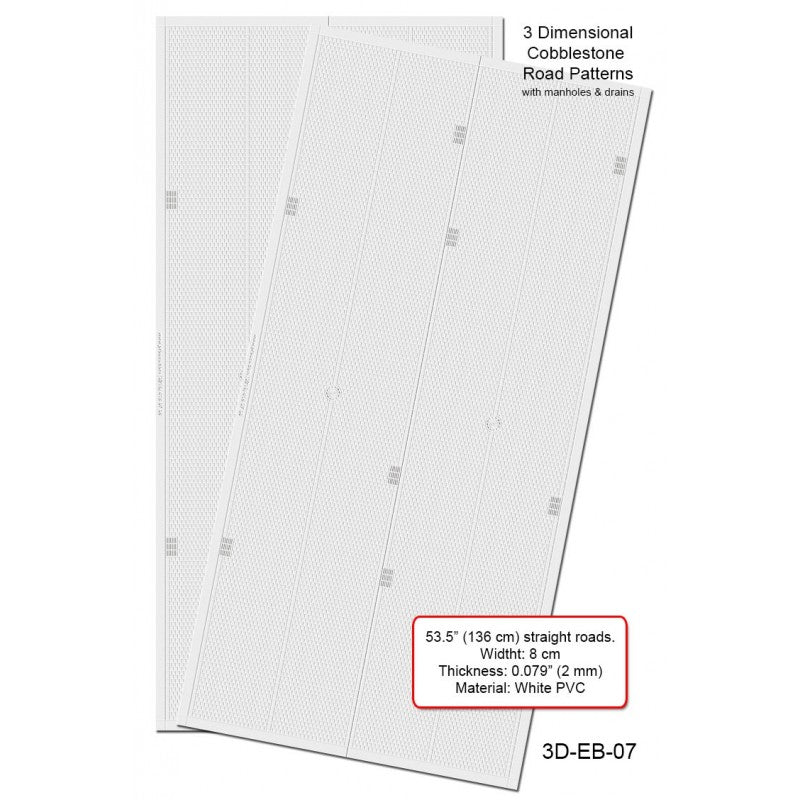 P3D-EB-07 Embossed PVC Sheets (Straight Roads) - Image 2