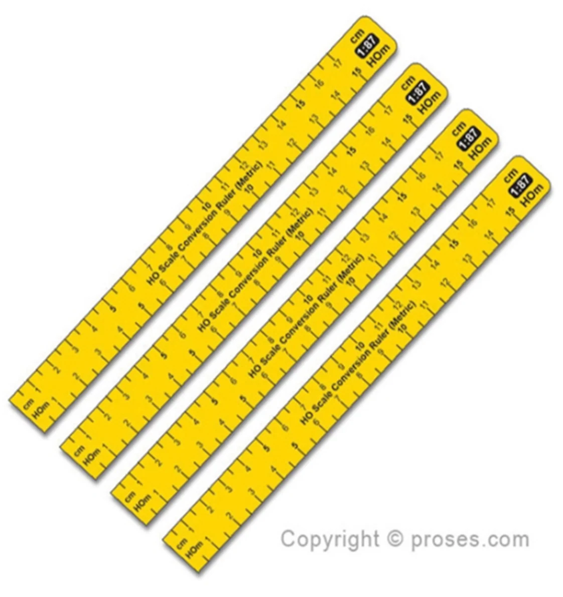 PPR-CR-87M 1:87 Scale Conversion Ruler (Metric) H0