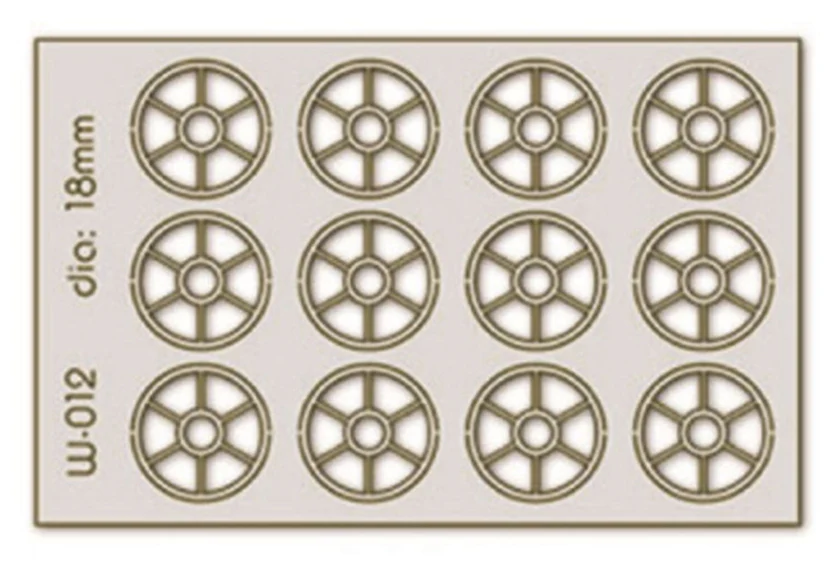 PW-012 12 pcs 18mm Diameter Round Windows H0/00