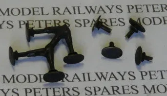 PS50 PS50 Replacement Airfix Oval Buffers (4 Pack) Blackened