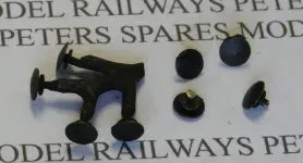 PS51 Replacement Mainline Large Round Buffers (4 Pack) Blackened