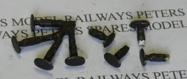 PS53 Replacement Mainline / Dapol Class 56 Buffers (4 Pack) Blackened