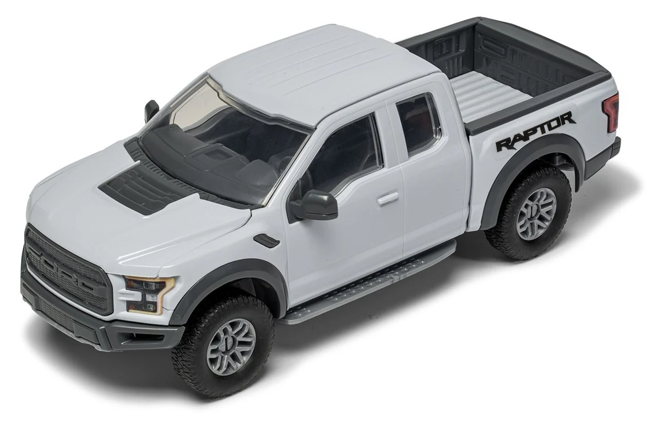 J6053 QUICKBUILD Ford F-150 Raptor - Grey Model Kit - Image 3