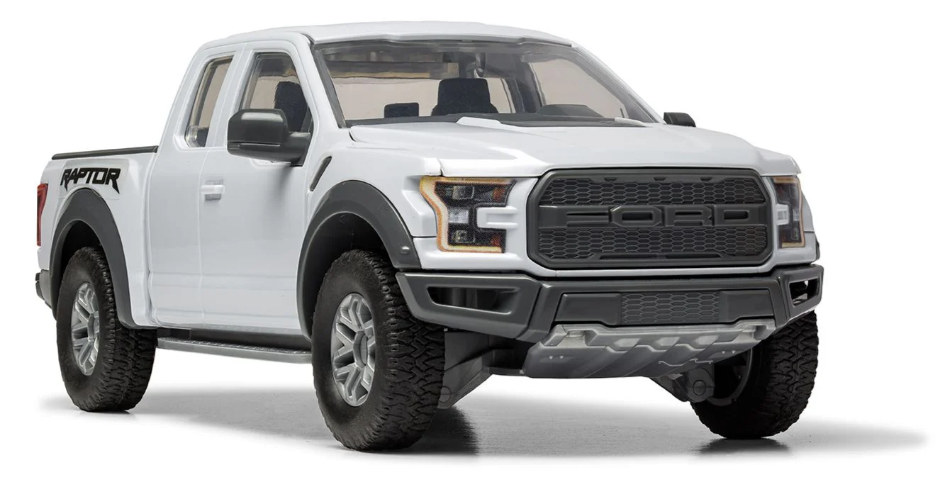 J6053 QUICKBUILD Ford F-150 Raptor - Grey Model Kit - Image 5