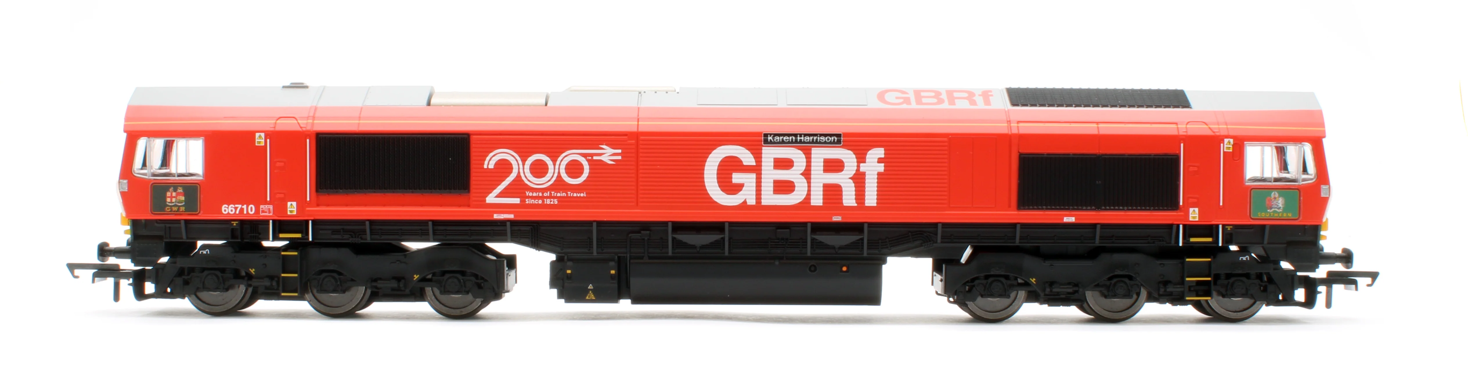R30549TXS RailRoad Plus GBRf Class 66 Railway 200 'Karen Harrison' 66710 Diesel Locomotive - DCC Sound - Image 6