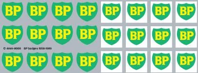 RT-4-8668 BP Motifs 1958-1989 Waterslide Decals Transfer