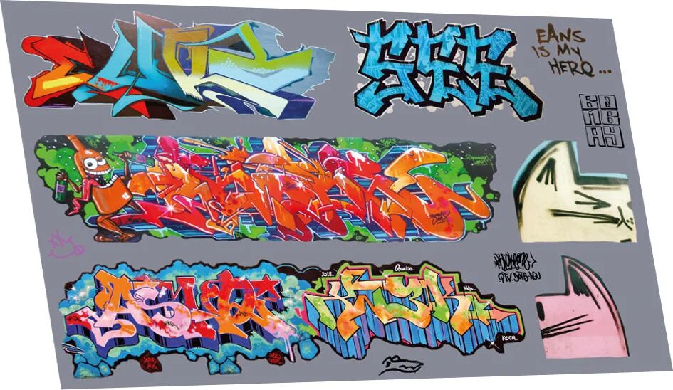 RT-4-8907 Graffiti: Artistic G (Suits Larger Wagons) Waterslide Decals Transfer