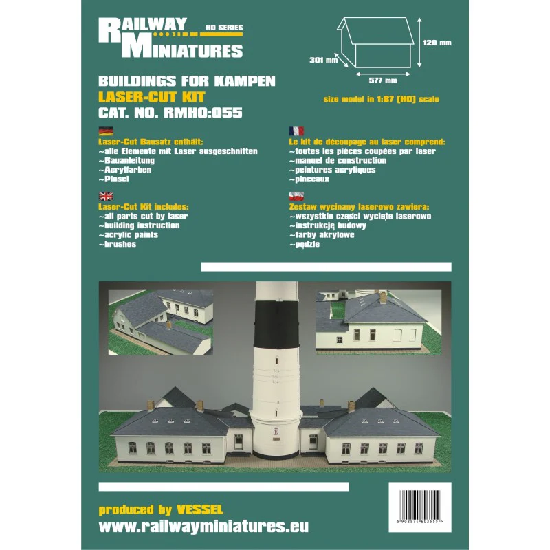 RMH0:055 Buildings for Lighthouse Kampen Kit - Image 2