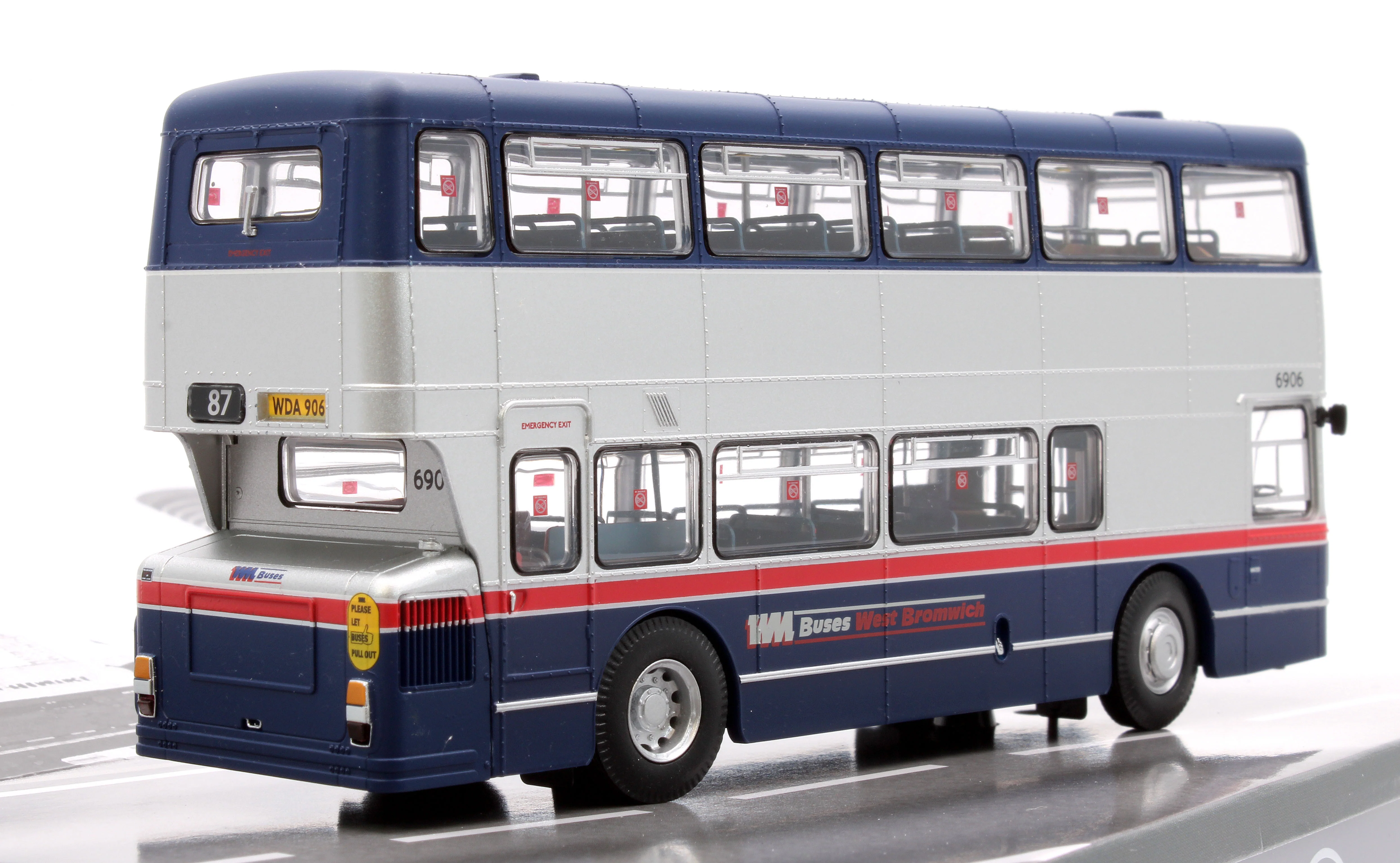 901029 Leyland Fleetline WDA906T, Route 87 Birmingham, West Midlands Buses West Bromwich livery - Image 2