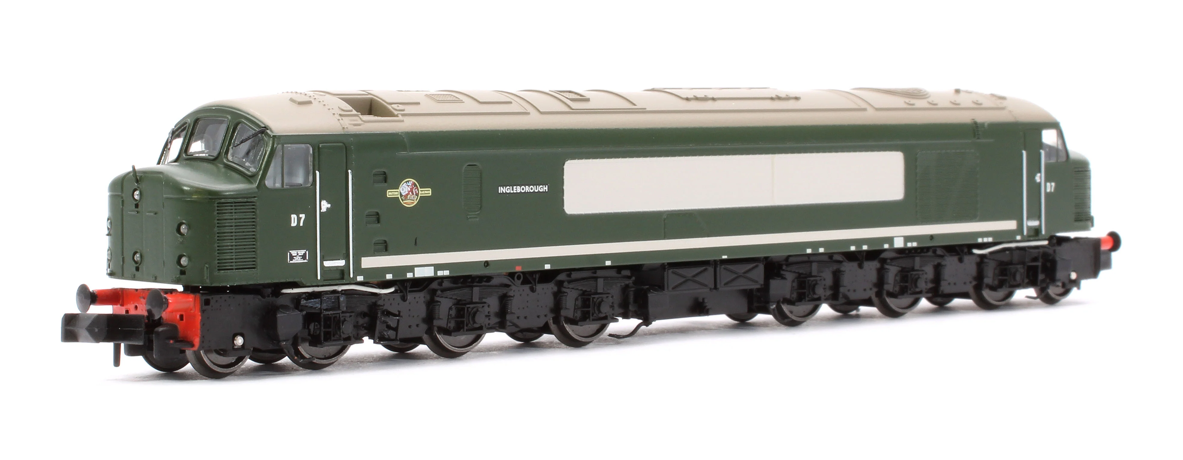948502 Class 44 D7 "Ingleborough" Plain BR Green Diesel Locomotive (DCC Sound) - Image 3
