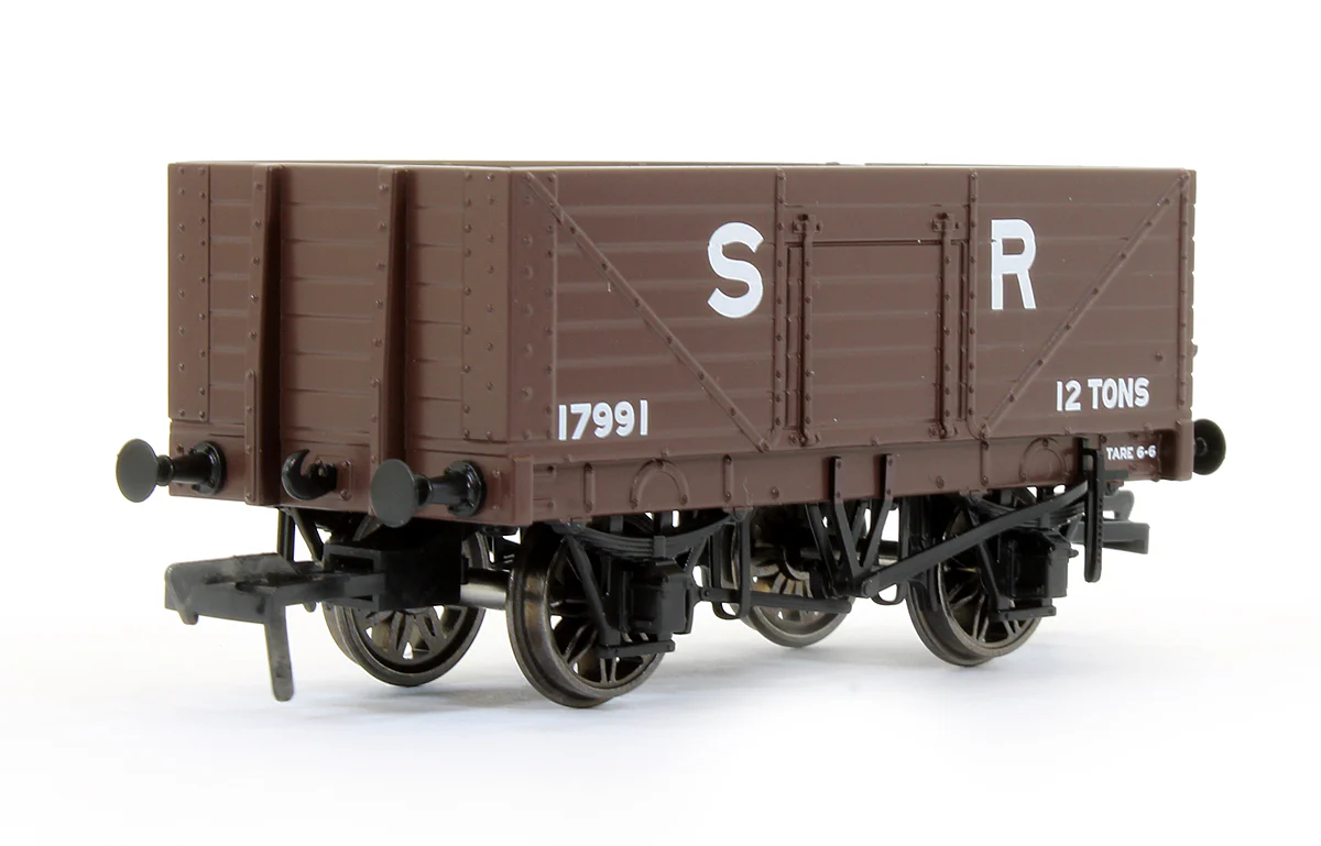 967237 Set of 3 SECR 12 Ton 7 Plank Mineral Wagons (SR Diagram 1358) - SR Brown Livery - Image 4