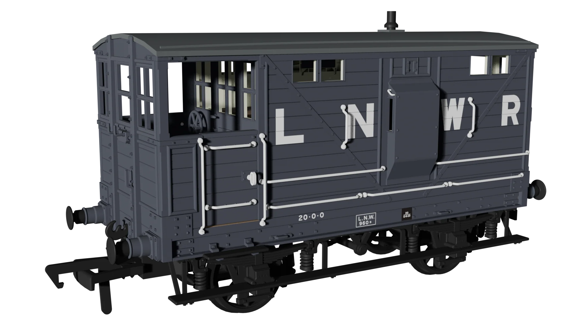 987002 LNWR D17b Brake - LNWR No.960b