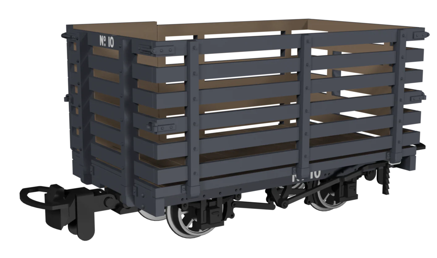 990601 Livestock Wagon - Plain Dark Grey No.10