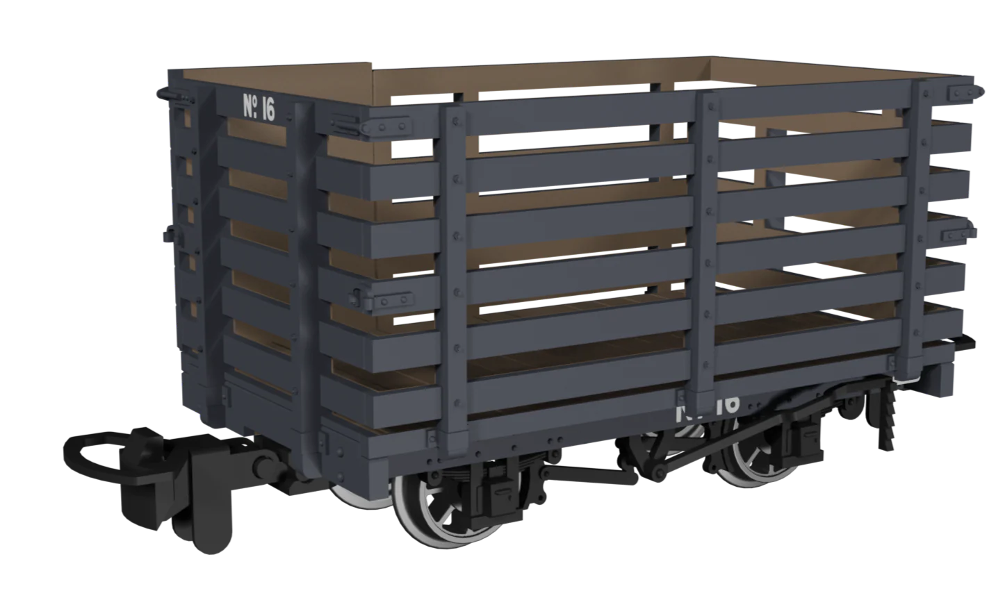 990602 Livestock Wagon - Plain Dark Grey No.16