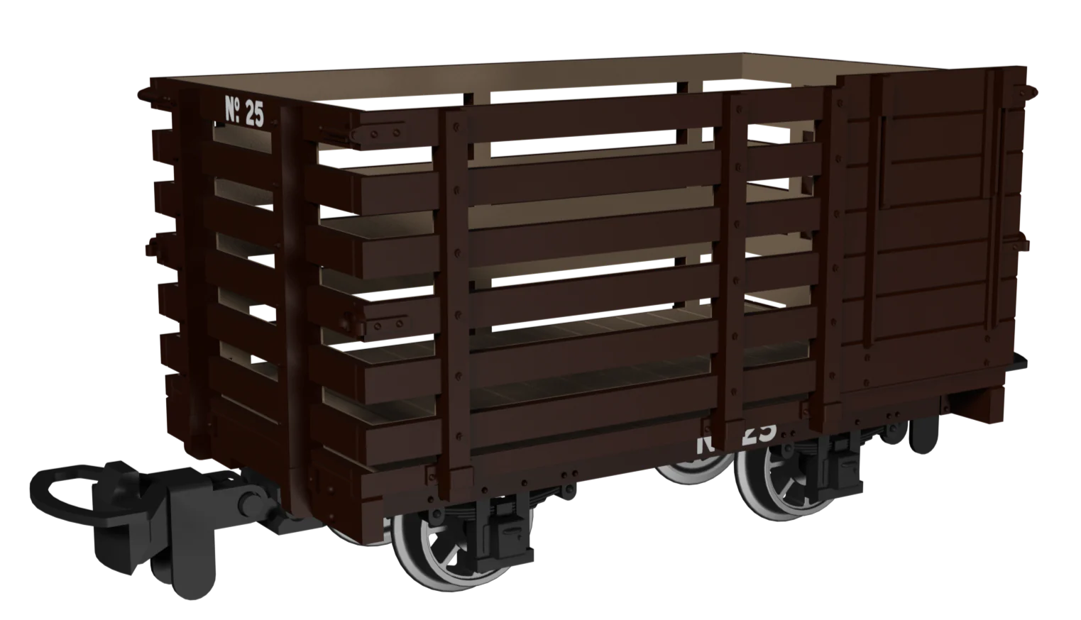 990603 Livestock Wagon - Plain Brown No.25 - Image 2