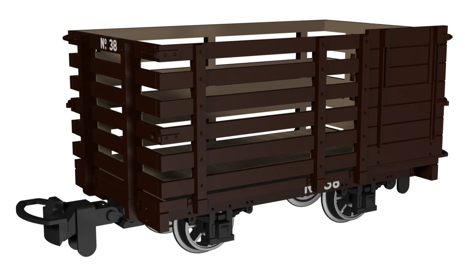 990604 Livestock Wagon - Plain Brown No.38 - Image 2
