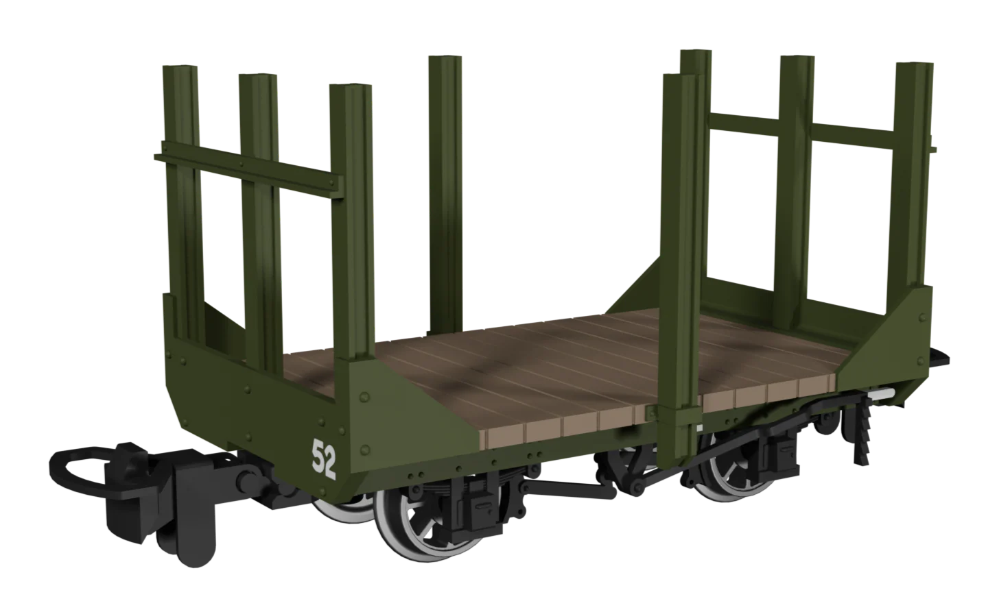 990703 Stake Wagon - Plain Green No.52