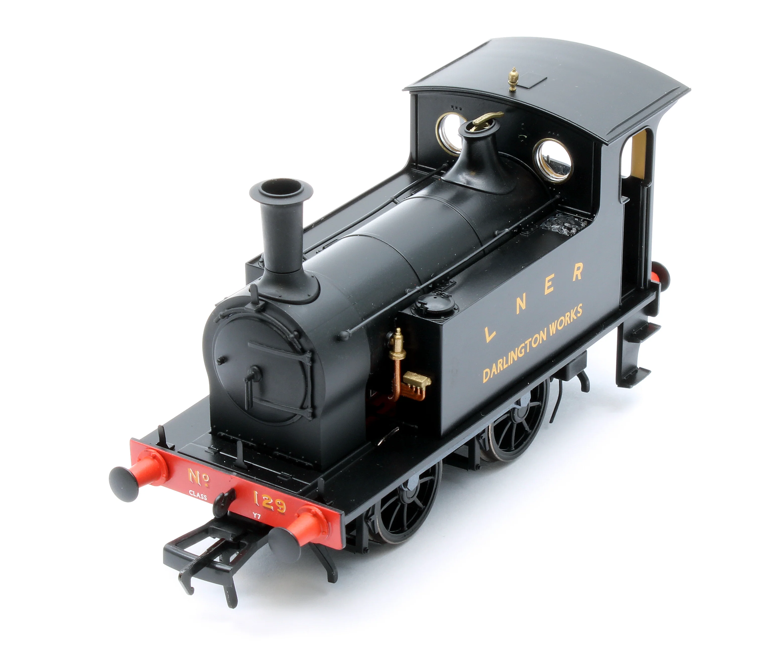 932504 LNER Y7 - No.129 Darlington Works Livery Steam Locomotive - DCC Sound - Image 8