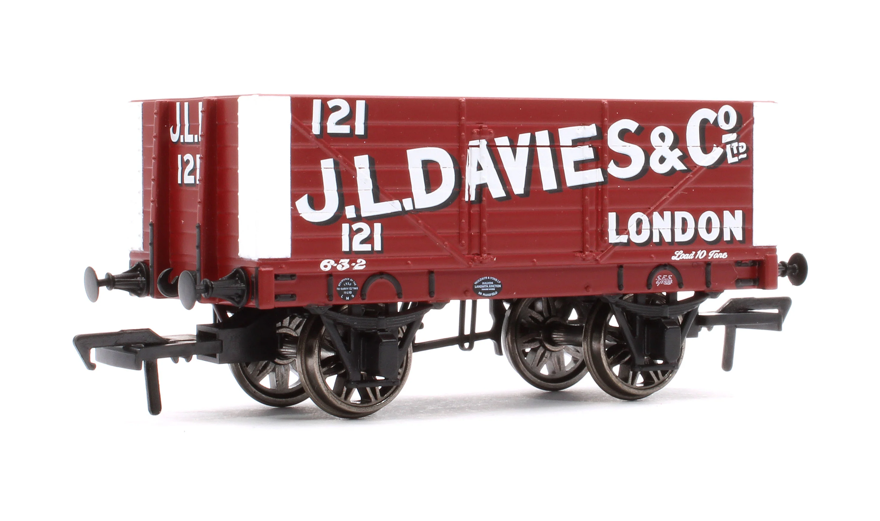 967422 7 Plank 1907 Private Owner Wagon J L Davies & Co No.121 - Image 3