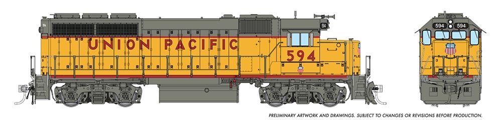 40528 HO EMD GP40 (DC/DCC/Sound): Union Pacific: #594