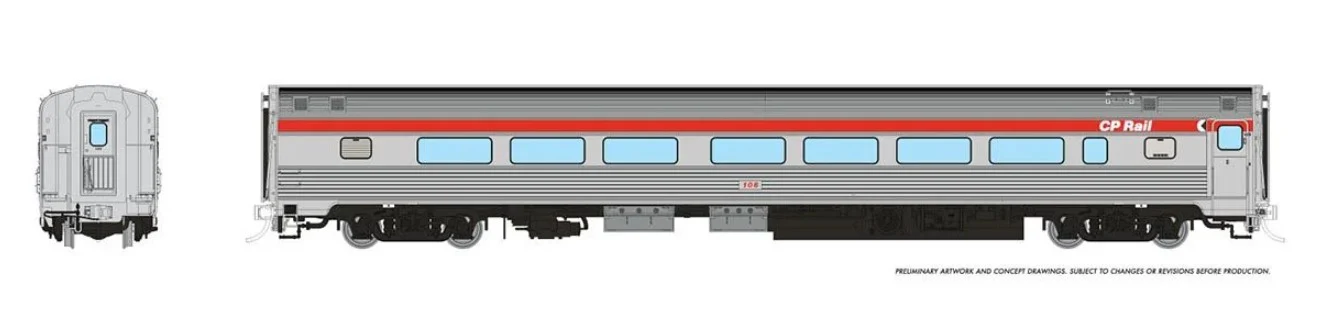 115107 HO Budd Coach: CP Rail - Action Red: #114