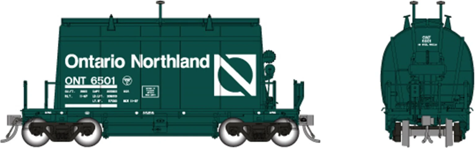 143007 HO Short Barrel Ore Hopper: ONR Progressive Green â 6-Pack #2