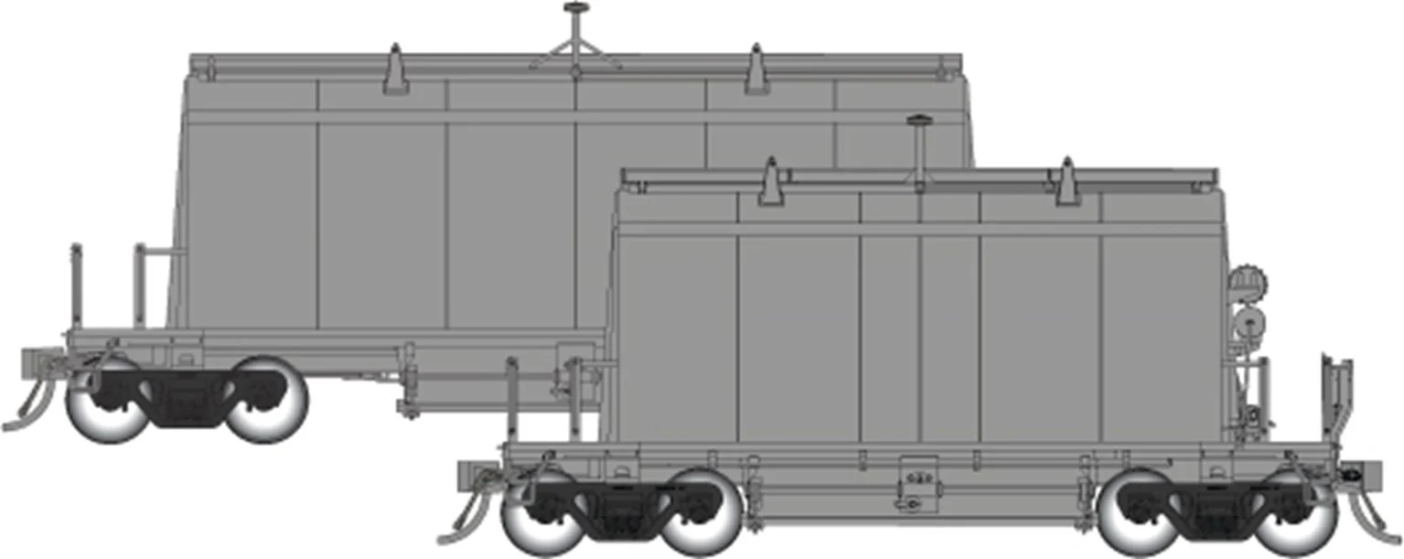 143098 HO Long Barrel Ore Hopper: Undecorated Kit – Single Car