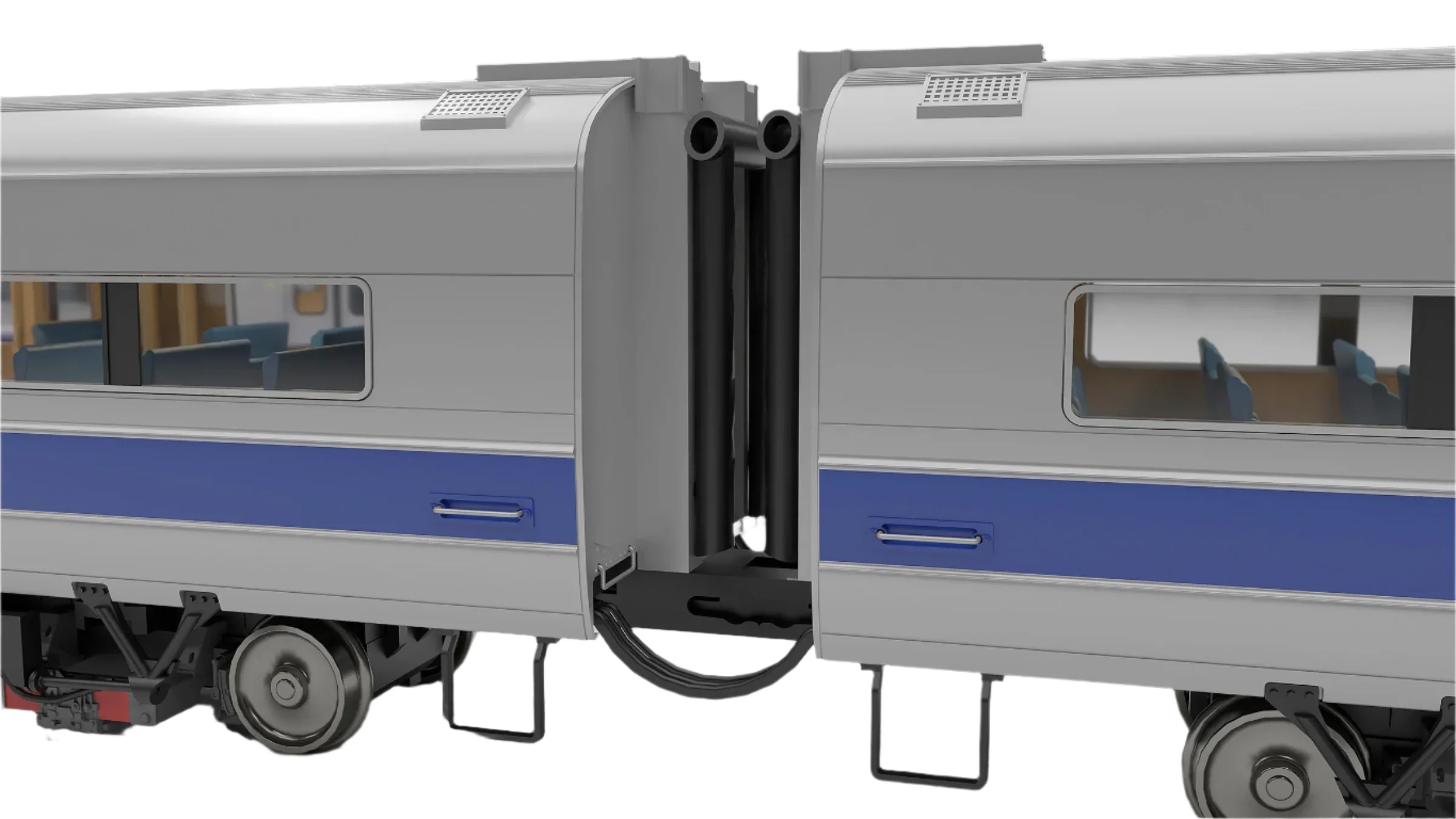 207512 HO Budd M3 set (DC/DCC/Sound): LIRR/MTA - No Stripe / Yellow Ends: #9927 + 9928 - Image 2