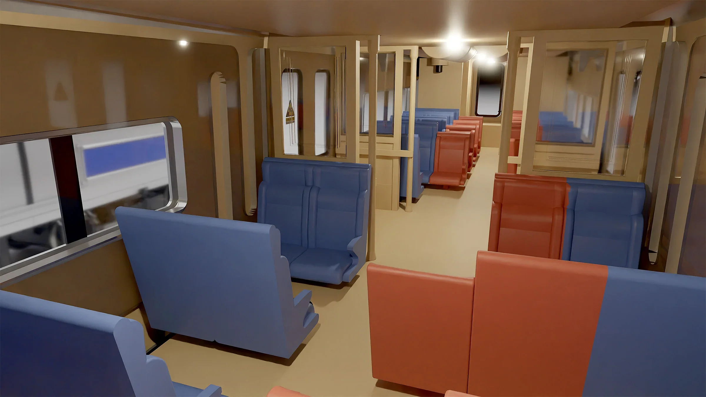 207512 HO Budd M3 set (DC/DCC/Sound): LIRR/MTA - No Stripe / Yellow Ends: #9927 + 9928 - Image 3